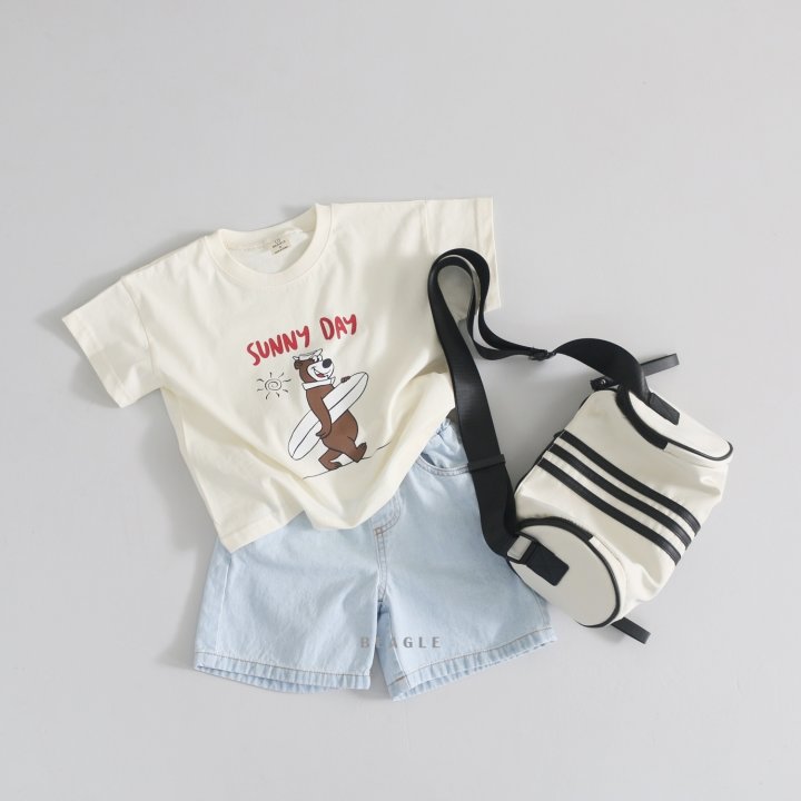 Beagle - Korean Children Fashion - #fashionkids - Denim Shorts   - 5