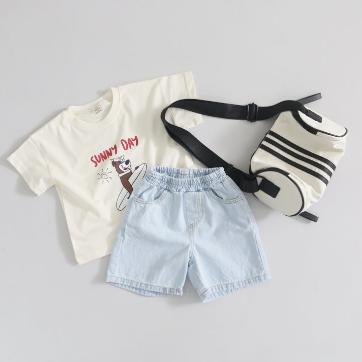 Beagle - Korean Children Fashion - #kidsshorts - Denim Shorts   - 6