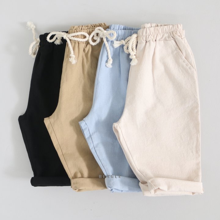 Beagle - Korean Children Fashion - #kidsshorts - Linen Pants - 2