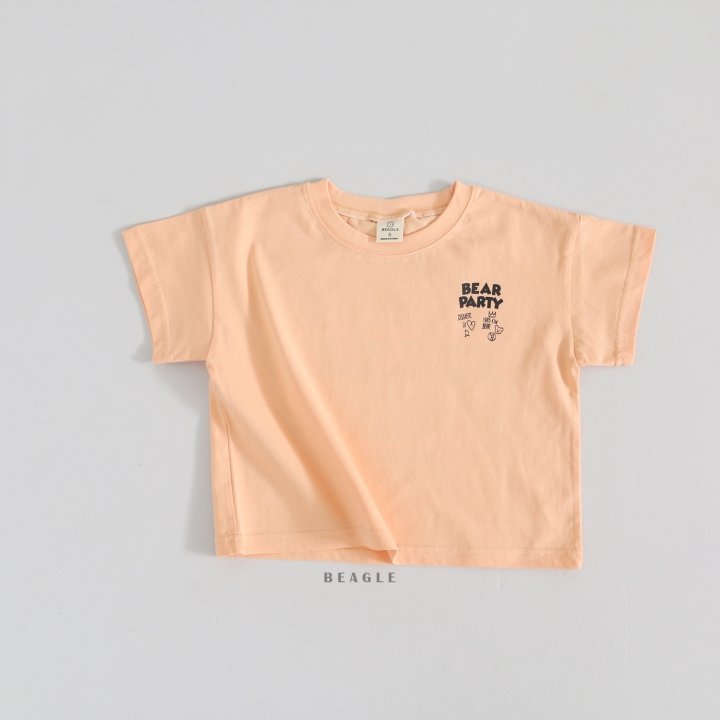 Beagle - Korean Children Fashion - #kidsshorts - Party Bear Tee - 10