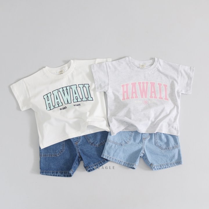 Beagle - Korean Children Fashion - #kidsshorts - Hawaii Tee - 7