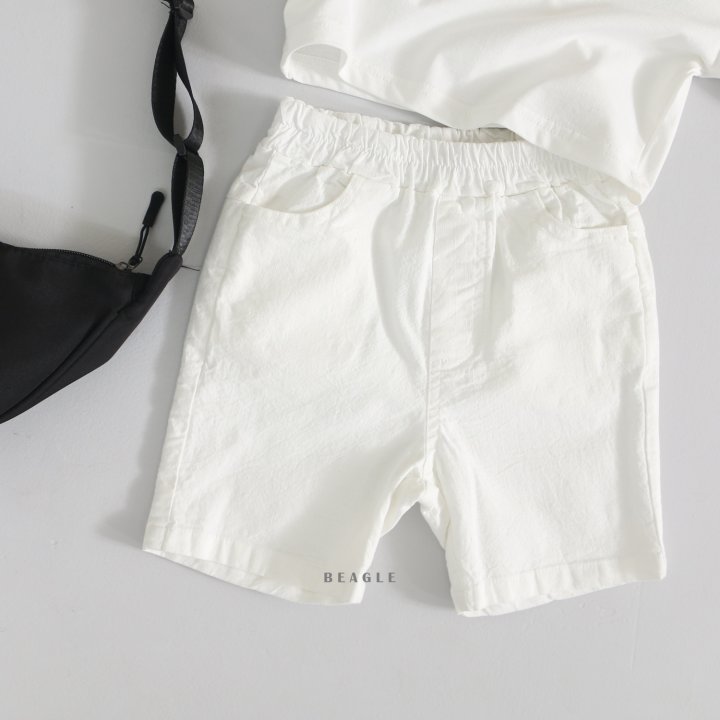 Beagle - Korean Children Fashion - #kidsstore - Cotton Linen Span Shorts - 5
