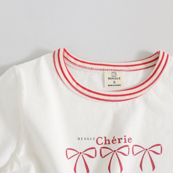 Beagle - Korean Children Fashion - #kidsstore - Ribbon Tee - 5