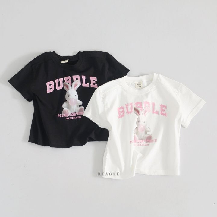 Beagle - Korean Children Fashion - #kidzfashiontrend - Bubble Bunny Tee