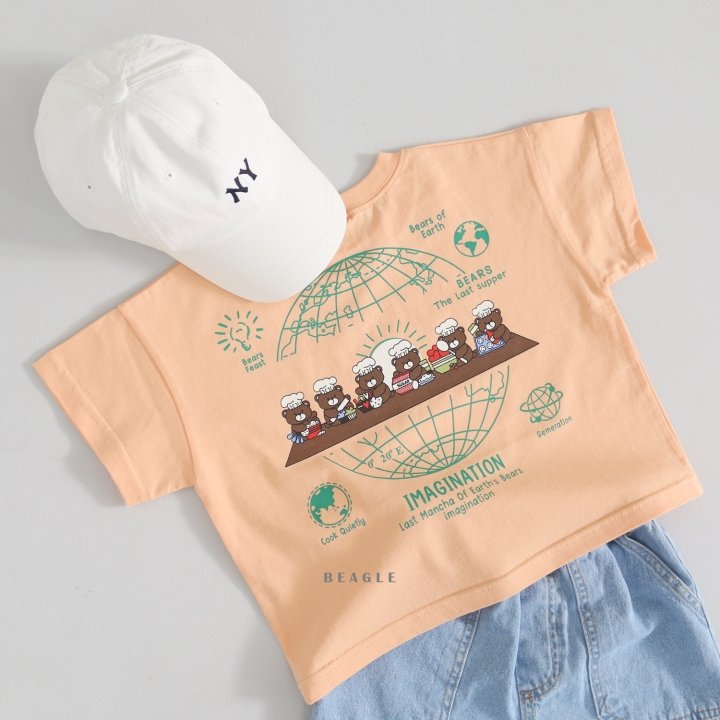 Beagle - Korean Children Fashion - #kidzfashiontrend - Party Bear Tee - 12