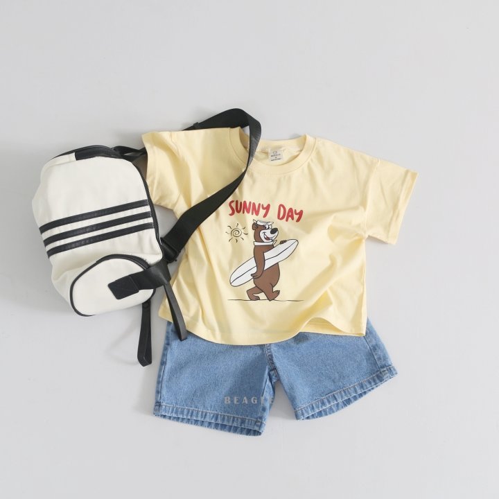 Beagle - Korean Children Fashion - #littlefashionista - Surfing Bear Tee - 12