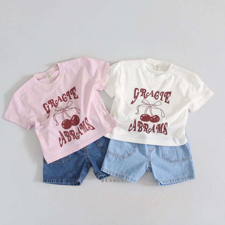 Beagle - Korean Children Fashion - #littlefashionista - Cherry Tee - 9