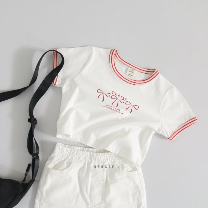 Beagle - Korean Children Fashion - #magicofchildhood - Ribbon Tee - 9