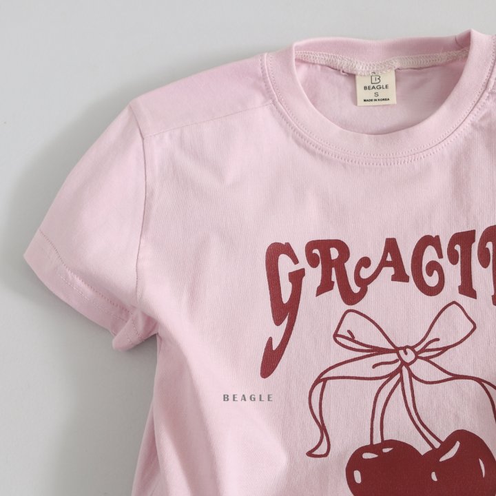Beagle - Korean Children Fashion - #minifashionista - Cherry Tee - 11