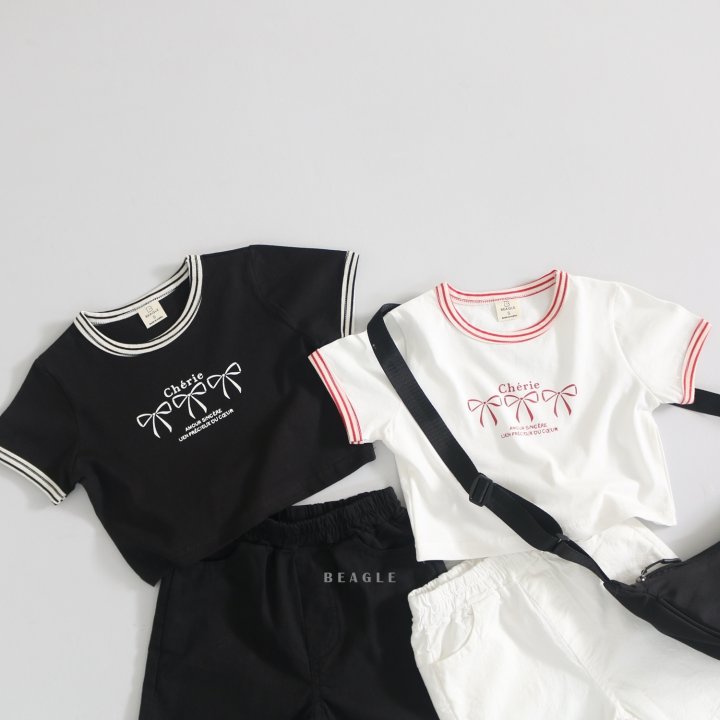 Beagle - Korean Children Fashion - #minifashionista - Ribbon Tee - 10