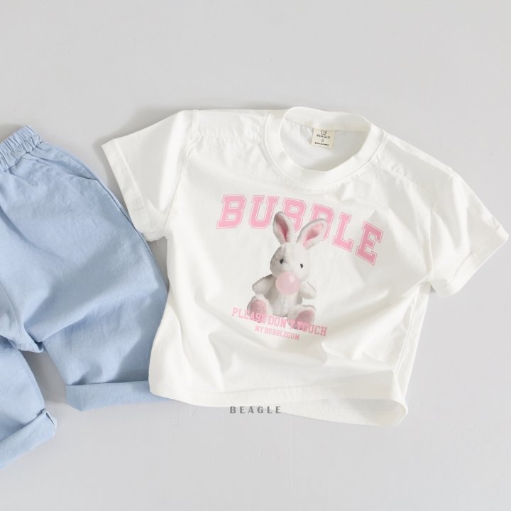 Beagle - Korean Children Fashion - #prettylittlegirls - Bubble Bunny Tee - 6