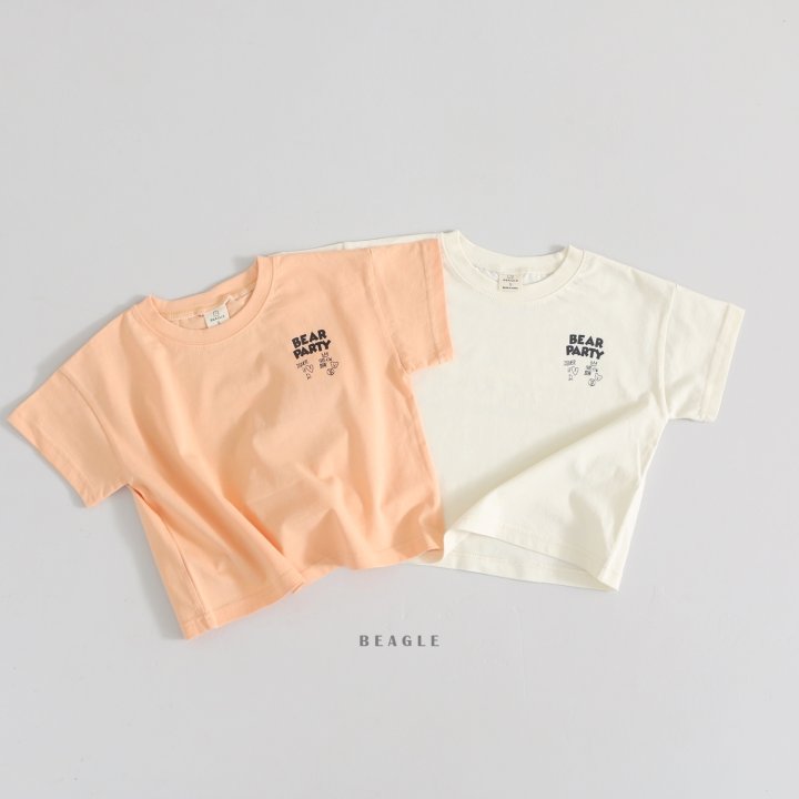 Beagle - Korean Children Fashion - #prettylittlegirls - Party Bear Tee