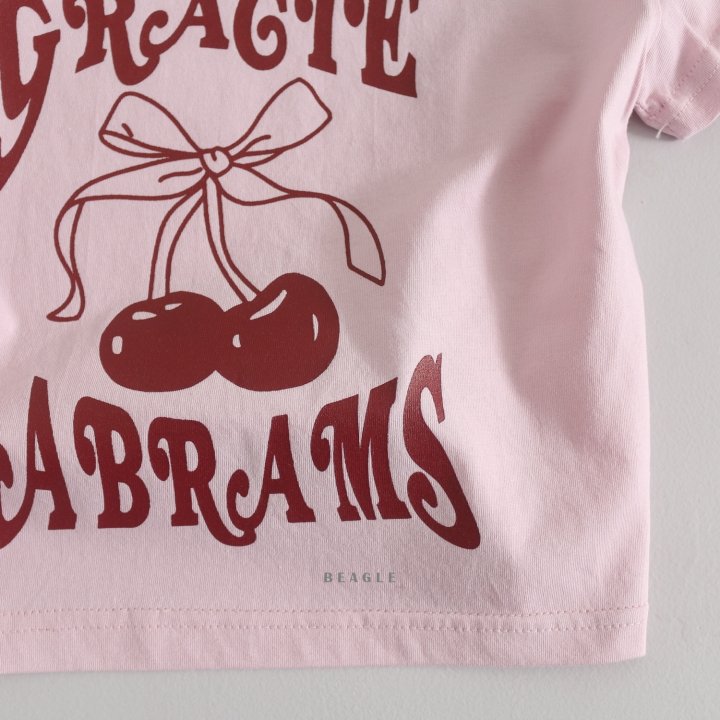 Beagle - Korean Children Fashion - #prettylittlegirls - Cherry Tee - 12