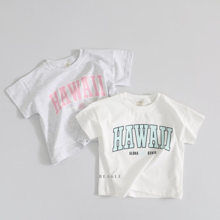 Beagle - Korean Children Fashion - #stylishchildhood - Hawaii Tee