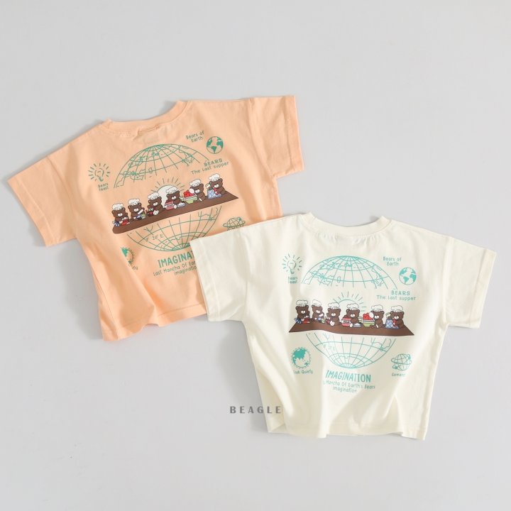 Beagle - Korean Children Fashion - #todddlerfashion - Party Bear Tee - 2