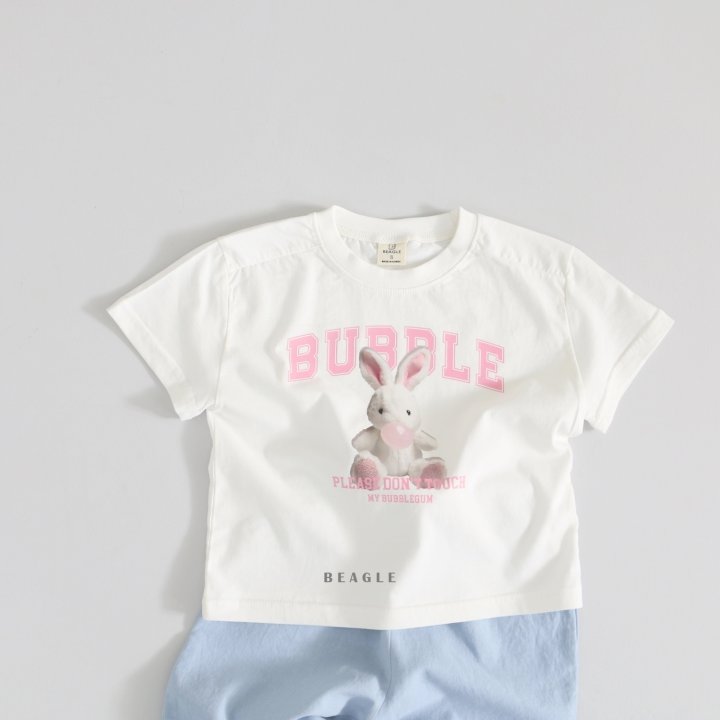 Beagle - Korean Children Fashion - #toddlerclothing - Bubble Bunny Tee - 8