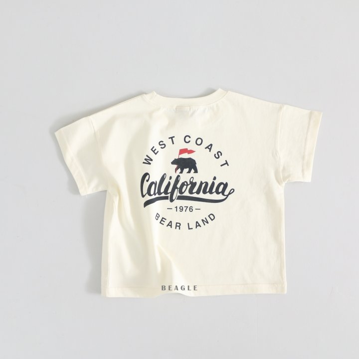 Beagle - Korean Children Fashion - #toddlerclothing - California Bear Tee - 5