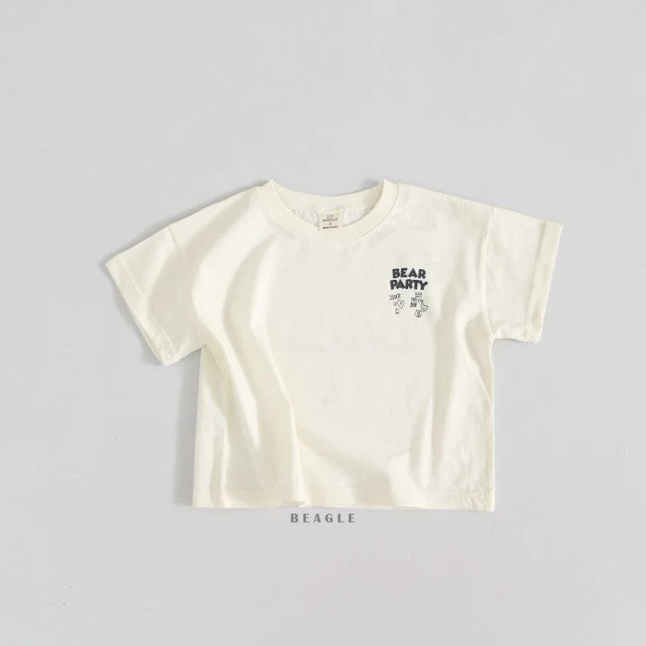 Beagle - Korean Children Fashion - #toddlerclothing - Party Bear Tee - 3