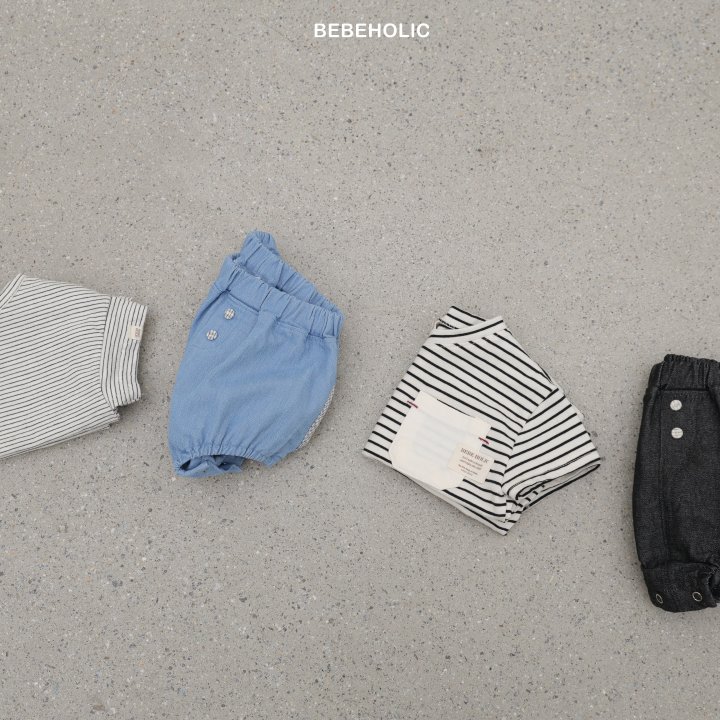 Bebe Holic - Korean Baby Fashion - #smilingbaby - Denim Bloomers - 4