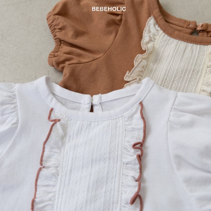 Bebe Holic - Korean Baby Fashion - #babyboutique - Caramel Frill Tee - 11