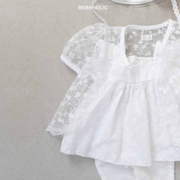 Bebe Holic - Korean Baby Fashion - #onlinebabyshop - Lily Lace Cardigan - 4