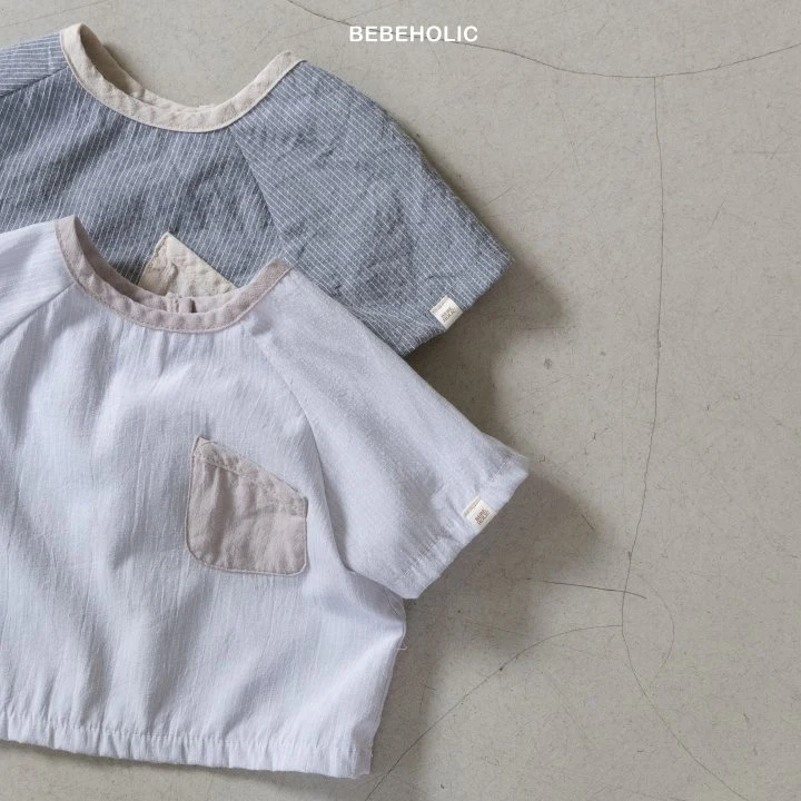 Bebe Holic - Korean Baby Fashion - #babyboutique - Crew Pocket Shirt - 10