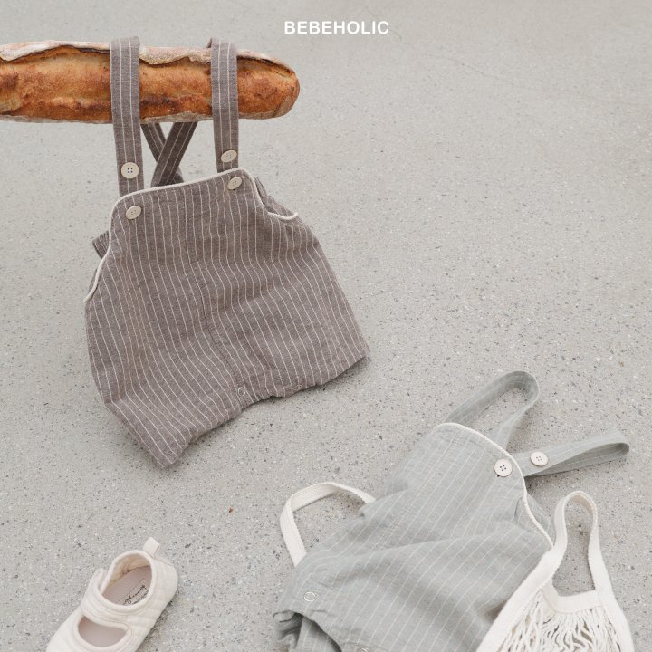 Bebe Holic - Korean Baby Fashion - #babyboutique - Line Overalls - 4