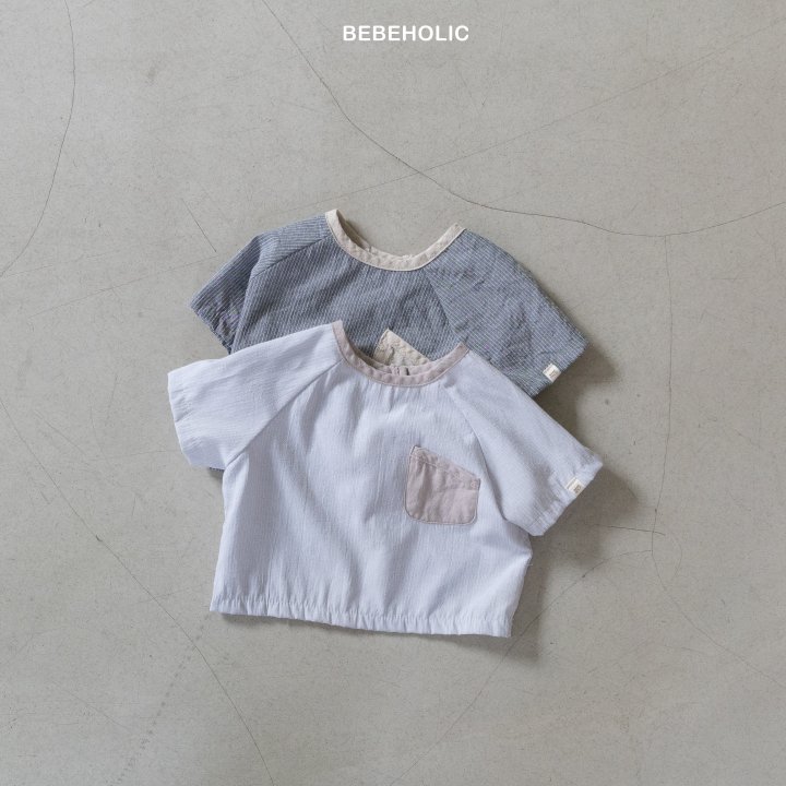 Bebe Holic - Korean Baby Fashion - #babyboutiqueclothing - Crew Pocket Shirt - 11