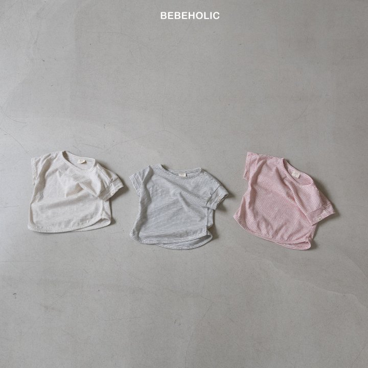 Bebe Holic - Korean Baby Fashion - #babyboutiqueclothing - Brad Stripe Tee - 10
