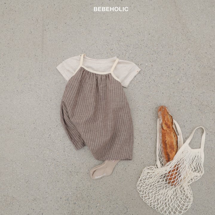 Bebe Holic - Korean Baby Fashion - #babyboutiqueclothing - Terra Stripe Suit - 7