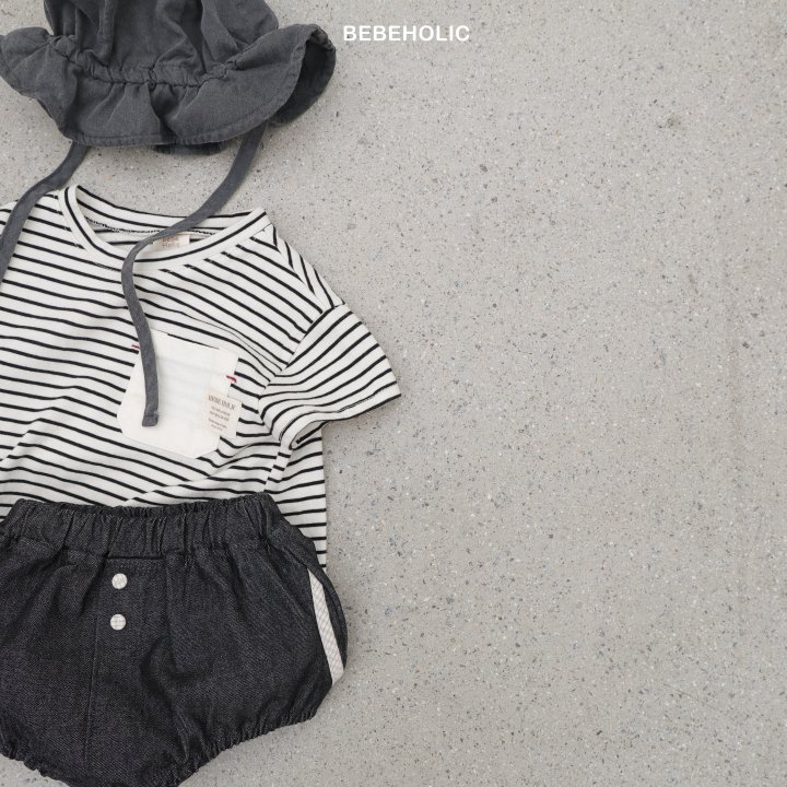 Bebe Holic - Korean Baby Fashion - #babyclothing - Denim Bloomers - 6