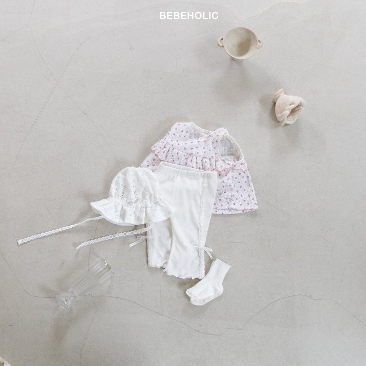 Bebe Holic - Korean Baby Fashion - #babyclothing - Ribbon Bootcut Pants - 5