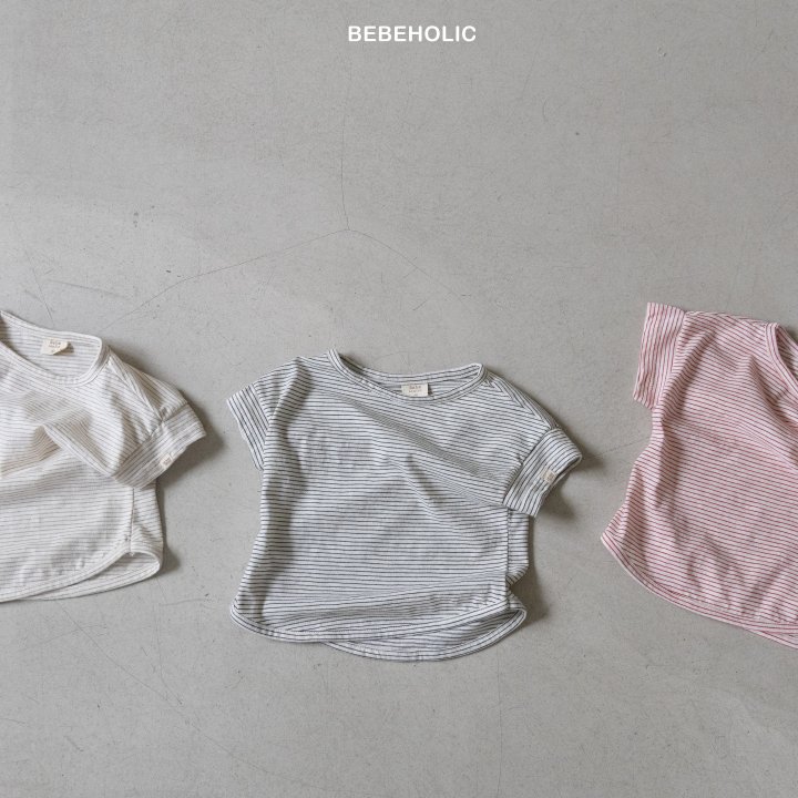Bebe Holic - Korean Baby Fashion - #babyclothing - Brad Stripe Tee - 11