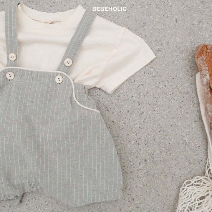 Bebe Holic - Korean Baby Fashion - #babyclothing - Line Overalls - 6