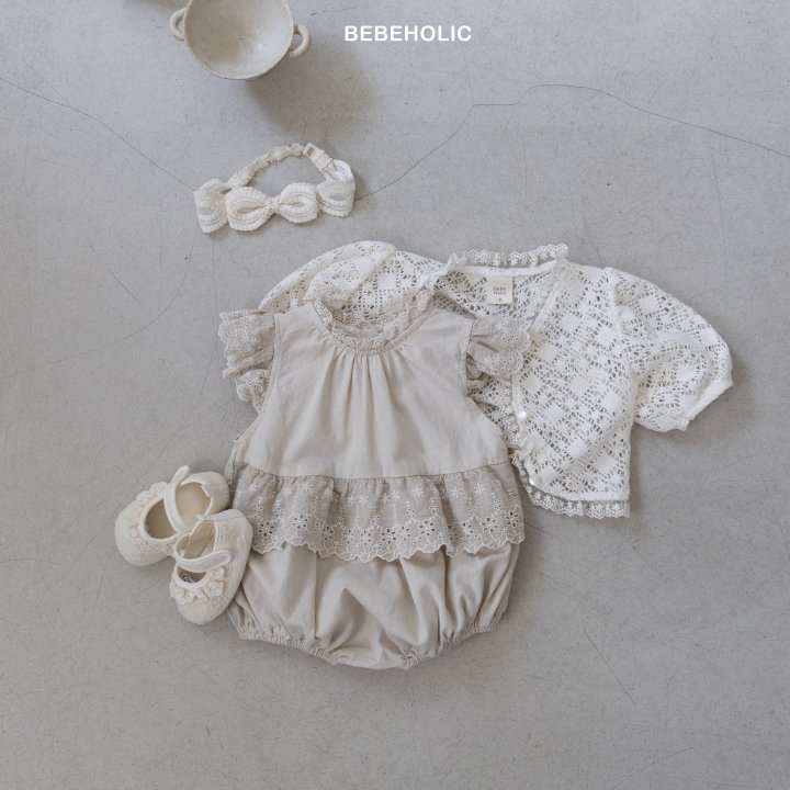 Bebe Holic - Korean Baby Fashion - #babyclothing - Ruby Linen Suit - 4