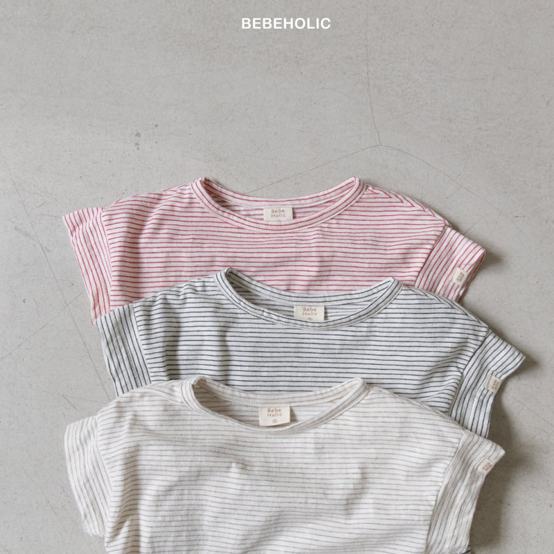Bebe Holic - Korean Baby Fashion - #babyfashion - Brad Stripe Tee - 12