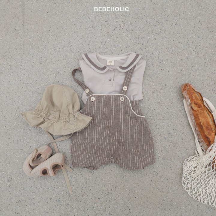 Bebe Holic - Korean Baby Fashion - #babyfashion - Line Overalls - 7