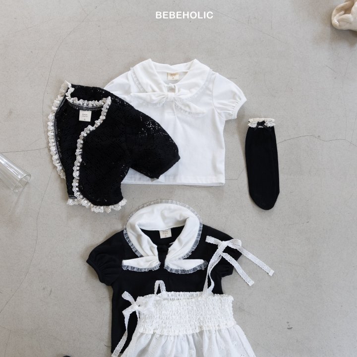 Bebe Holic - Korean Baby Fashion - #babyfashion - Tie Tee - 4