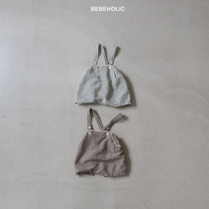 Bebe Holic - Korean Baby Fashion - #babygirlfashion - Line Overalls - 9