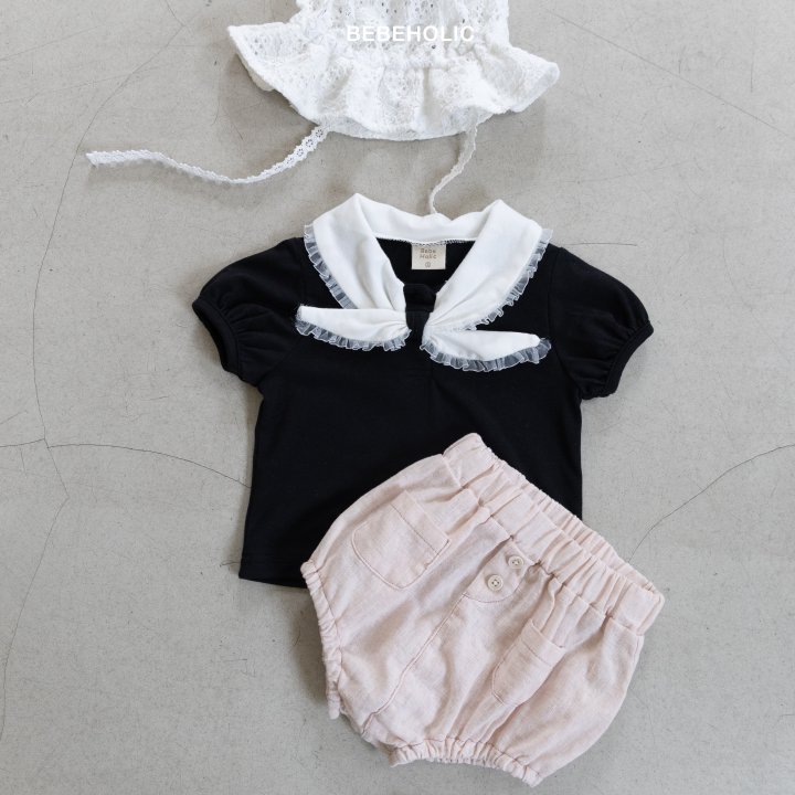 Bebe Holic - Korean Baby Fashion - #babylifestyle - Tie Tee - 6