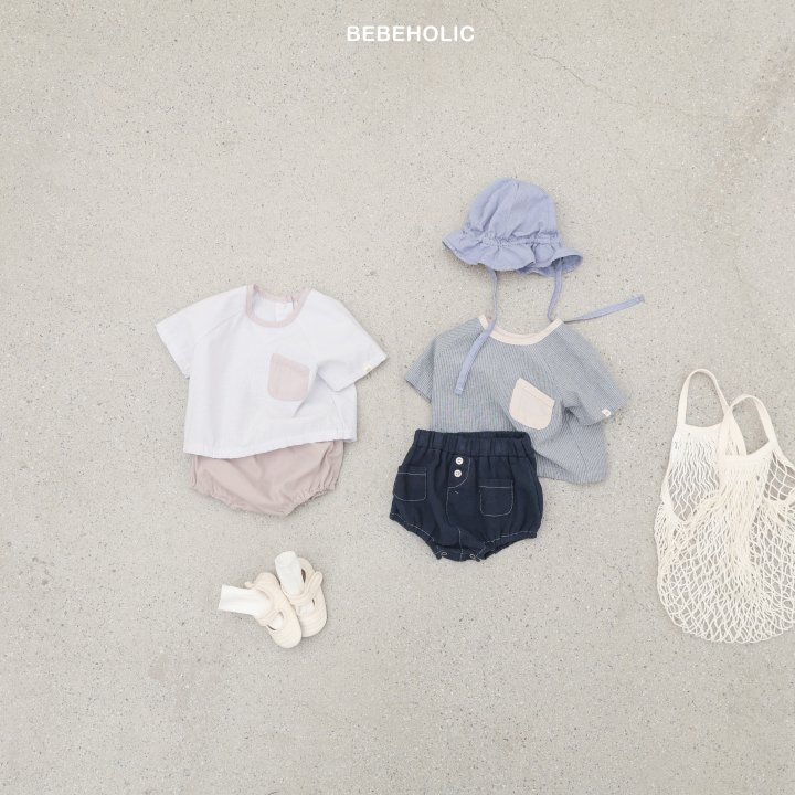 Bebe Holic - Korean Baby Fashion - #babylifestyle - Crew Pocket Shirt