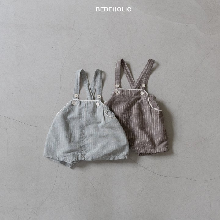Bebe Holic - Korean Baby Fashion - #babylifestyle - Line Overalls - 10