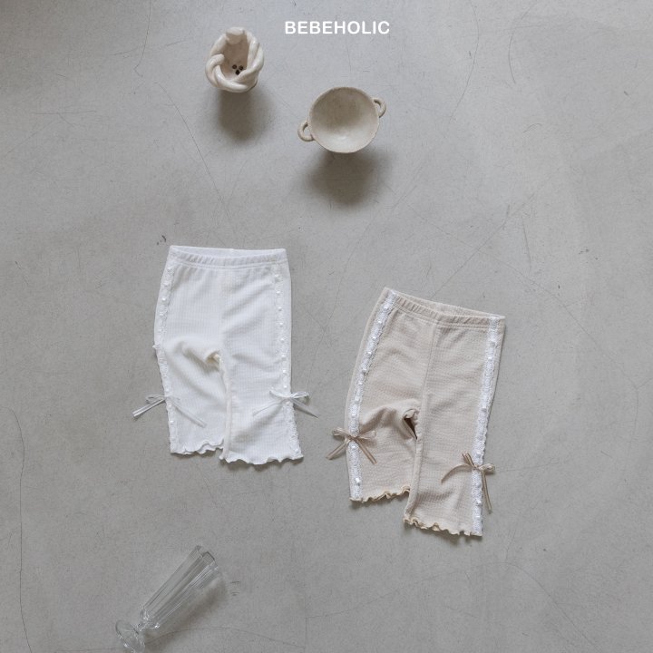 Bebe Holic - Korean Baby Fashion - #babyoninstagram - Ribbon Bootcut Pants - 10