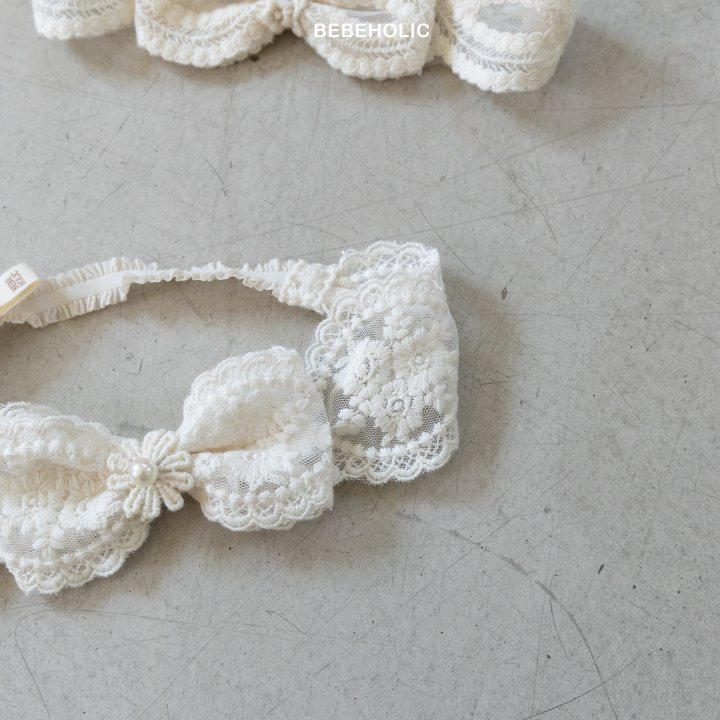 Bebe Holic - Korean Baby Fashion - #babyoninstagram - Lace Hair Band - 8