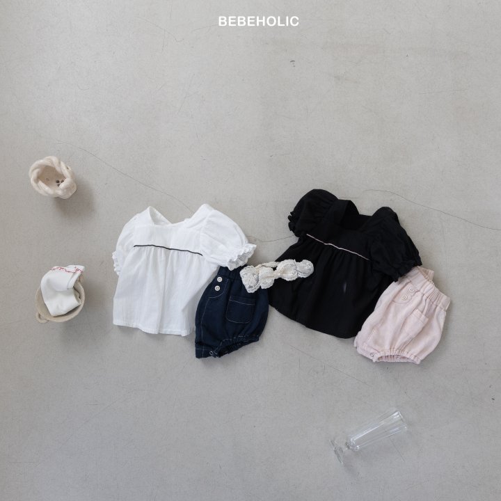 Bebe Holic - Korean Baby Fashion - #babyoninstagram - Strap Blouse - 2