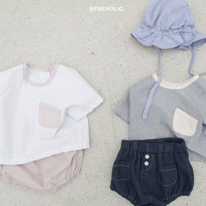 Bebe Holic - Korean Baby Fashion - #babyoninstagram - Crew Pocket Shirt - 2