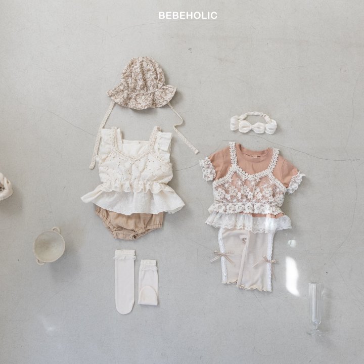 Bebe Holic - Korean Baby Fashion - #babyootd - Lace Bustier