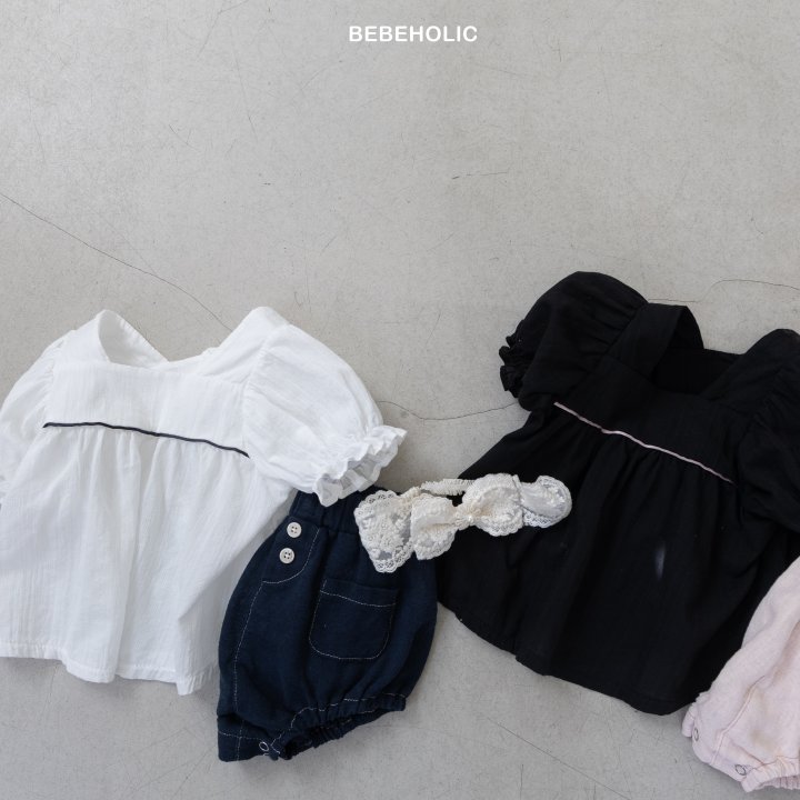 Bebe Holic - Korean Baby Fashion - #babyootd - Strap Blouse - 3