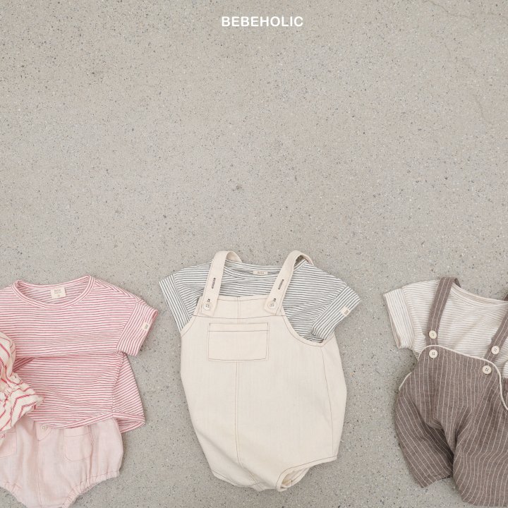 Bebe Holic - Korean Baby Fashion - #babyootd - Brad Stripe Tee - 2