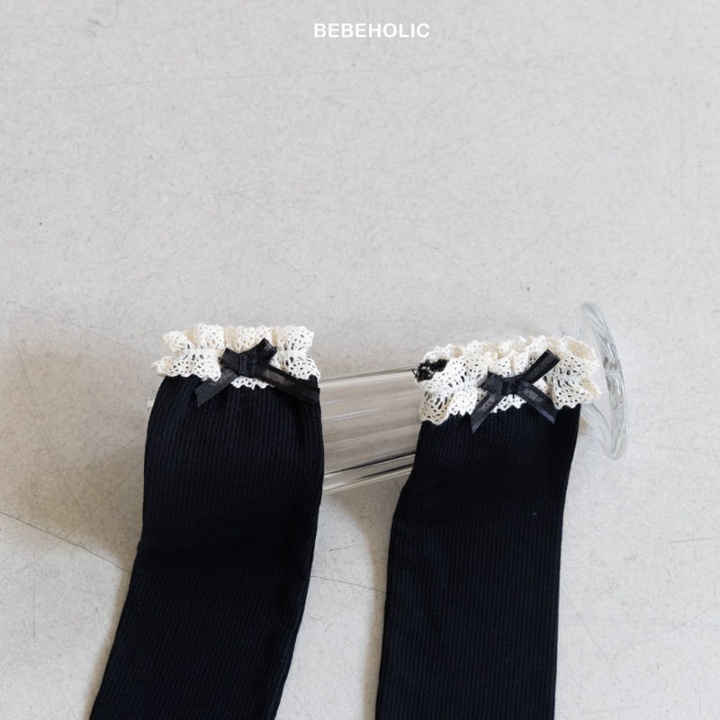 Bebe Holic - Korean Baby Fashion - #babyoutfit - Torsion knee Socks - 3